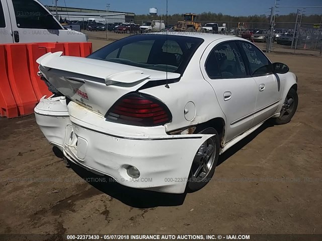 1G2NF52E64M550218 - 2004 PONTIAC GRAND AM SE1 WHITE photo 4