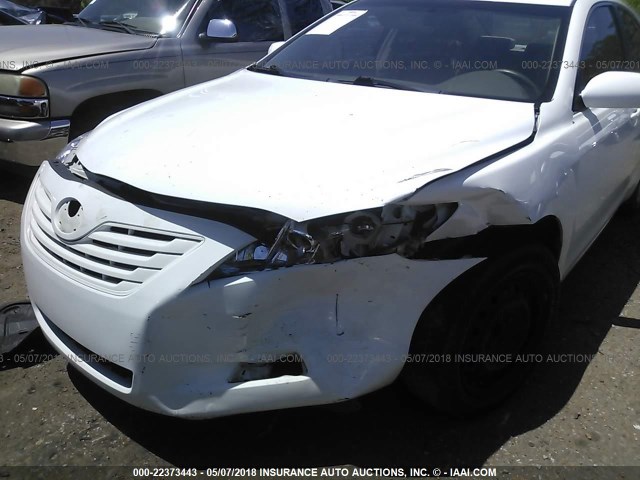 4T1BE46K87U573625 - 2007 TOYOTA CAMRY NEW GENERAT CE/LE/XLE/SE WHITE photo 6