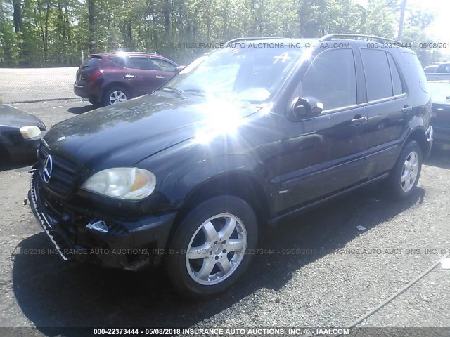 4JGAB57E53A418013 - 2003 MERCEDES-BENZ ML 350 BLACK photo 2