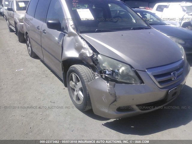 5FNRL38256B046312 - 2006 HONDA ODYSSEY LX GOLD photo 6