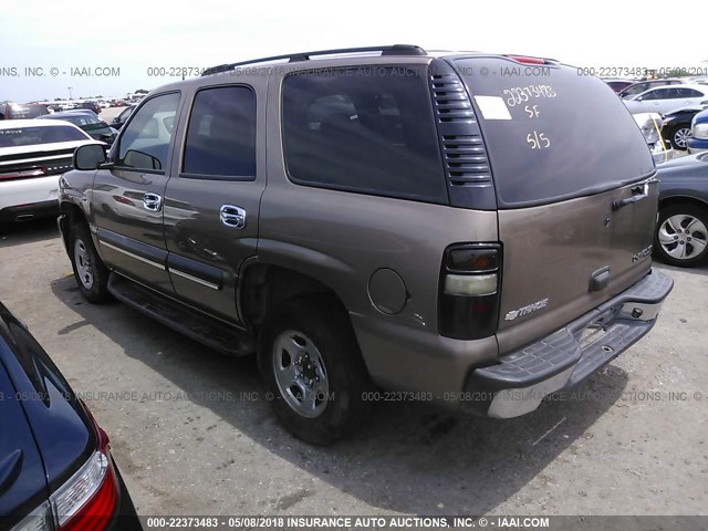 1GNEC13V04R178848 - 2004 CHEVROLET TAHOE C1500 TAN photo 3