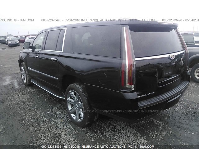 1GYS3HKJ2JR114318 - 2018 CADILLAC ESCALADE ESV LUXURY შავი ფოტო 3