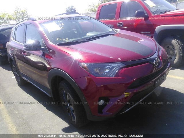 2T3RFREV9JW748094 - 2018 TOYOTA RAV4 ADVENTURE/XLE 红色 照片 1