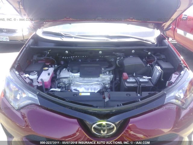 2T3RFREV9JW748094 - 2018 TOYOTA RAV4 ADVENTURE/XLE 红色 照片 10