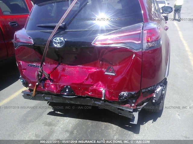 2T3RFREV9JW748094 - 2018 TOYOTA RAV4 ADVENTURE/XLE 红色 照片 6
