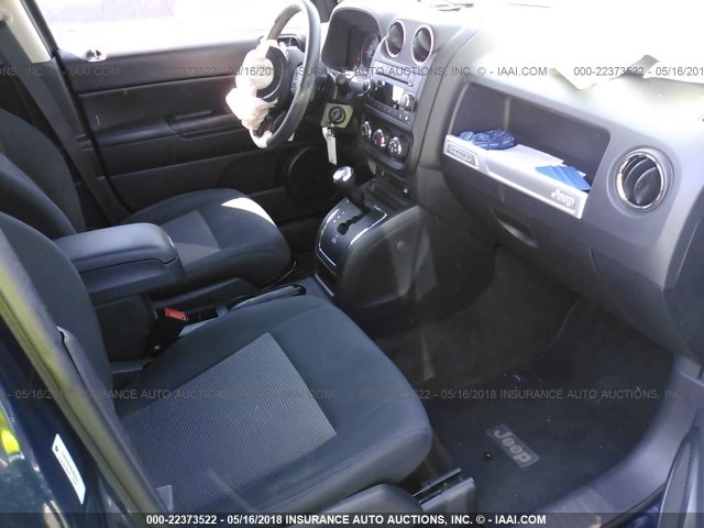 1C4NJCBB4ED827941 - 2014 JEEP COMPASS SPORT BLUE photo 5