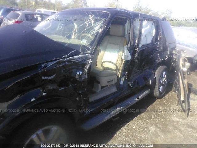 1FMEU75848UA83966 - 2008 FORD EXPLORER LIMITED 黑色 照片 6