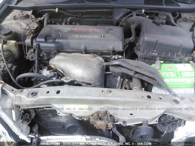 4T1BE32K82U076115 - 2002 TOYOTA CAMRY LE/XLE/SE ვერცხლისფერი ფოტო 10