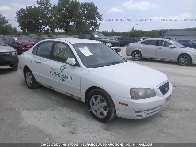 KMHDN46D85U938442 - 2005 HYUNDAI ELANTRA GLS/GT WHITE photo 1