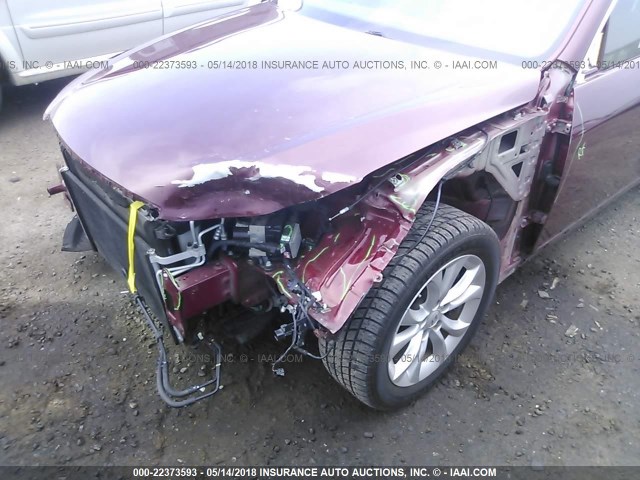 KMHGC4DD4CU197841 - 2012 HYUNDAI GENESIS 3.8L MAROON photo 6