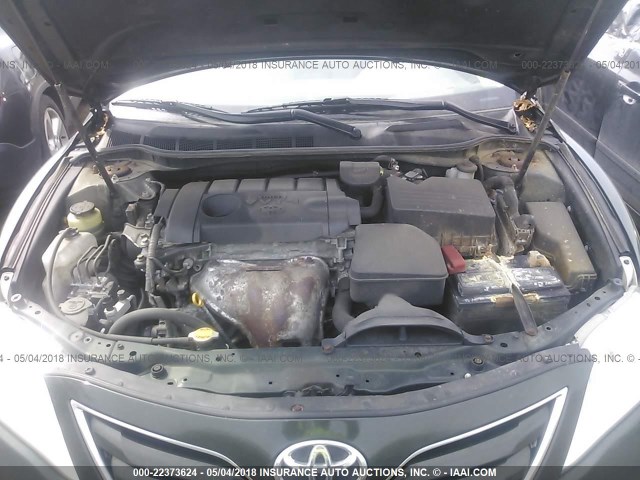 4T1BF3EK3BU634963 - 2011 TOYOTA CAMRY SE/LE/XLE GREEN photo 10