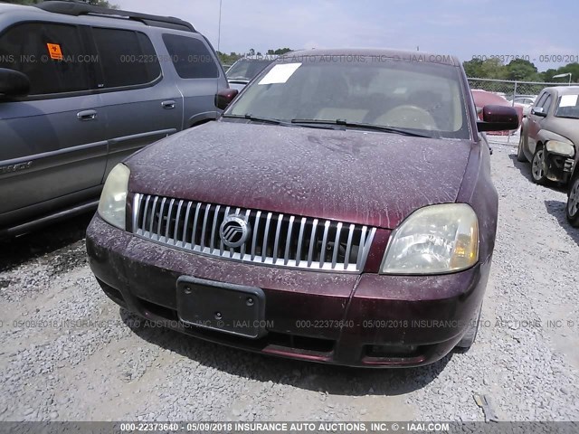 1MEHM42137G603559 - 2007 MERCURY MONTEGO PREMIER MAROON photo 6