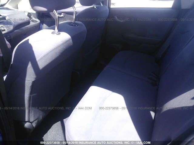 JHMGE8H30DC063437 - 2013 HONDA FIT BLUE photo 8