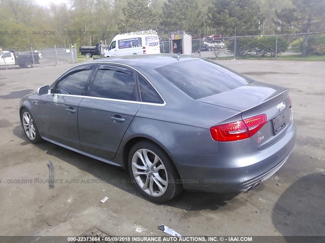 WAUBGAFL2DA122545 - 2013 AUDI S4 PREMIUM PLUS GRAY photo 3