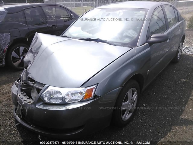 1G8AJ55F47Z194950 - 2007 SATURN ION LEVEL 2 GRAY photo 2