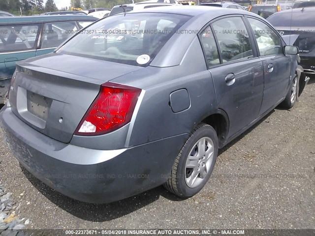 1G8AJ55F47Z194950 - 2007 SATURN ION LEVEL 2 GRAY photo 4