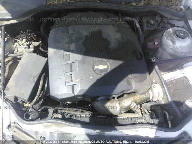 2G1FA1ED7B9154957 - 2011 CHEVROLET CAMARO LS WHITE photo 10