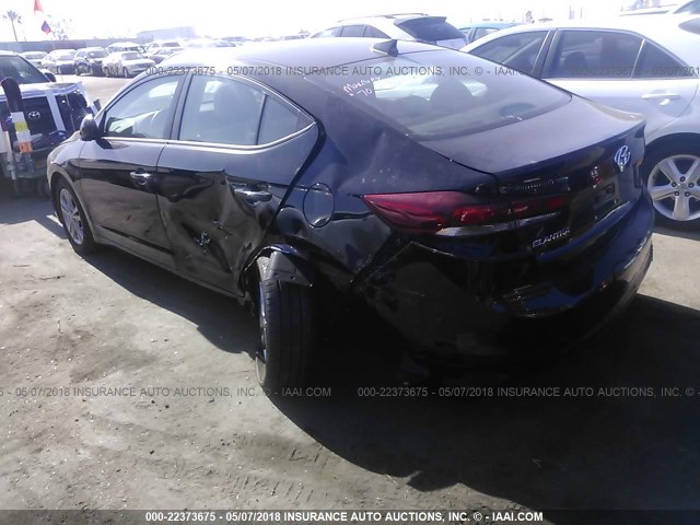 KMHD84LF1HU348603 - 2017 HYUNDAI ELANTRA SE/VALUE/LIMITED BLACK photo 6