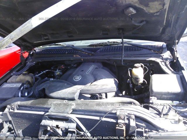 1GYEK63NX2R102523 - 2002 CADILLAC ESCALADE LUXURY შავი ფოტო 10