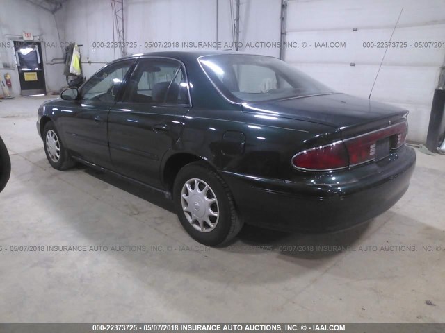 2G4WS52J341305490 - 2004 BUICK CENTURY CUSTOM GREEN photo 3