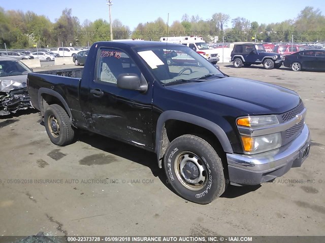 1GCDT148858153880 - 2005 CHEVROLET COLORADO BLACK photo 1