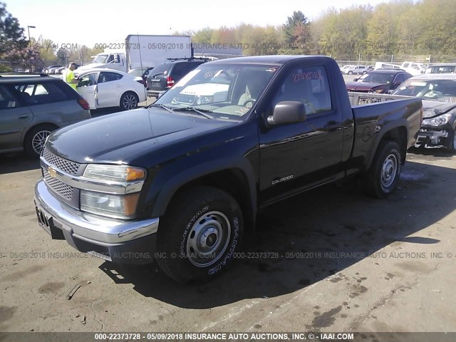 1GCDT148858153880 - 2005 CHEVROLET COLORADO BLACK photo 2