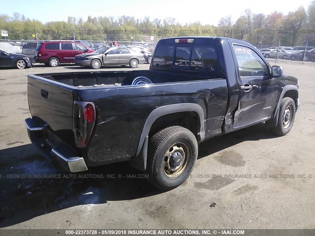 1GCDT148858153880 - 2005 CHEVROLET COLORADO BLACK photo 4