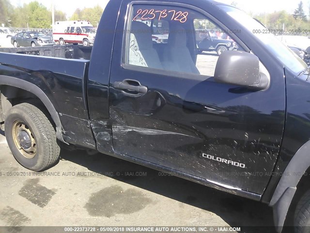 1GCDT148858153880 - 2005 CHEVROLET COLORADO BLACK photo 6