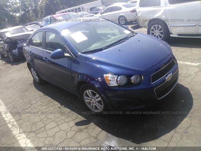 1G1JC5SH4E4129900 - 2014 CHEVROLET SONIC LT BLUE photo 1