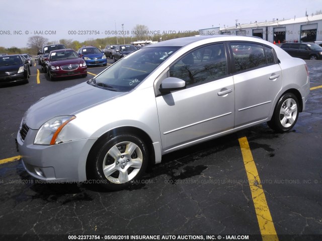 3N1AB61E58L762320 - 2008 NISSAN SENTRA 2.0/2.0S/2.0SL SILVER photo 2