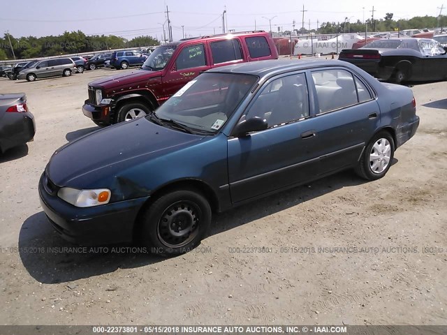 1NXBR12E6XZ151551 - 1999 TOYOTA COROLLA VE/CE/LE 绿色 照片 2