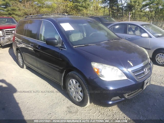 5FNRL38276B124556 - 2006 HONDA ODYSSEY LX Navy photo 1