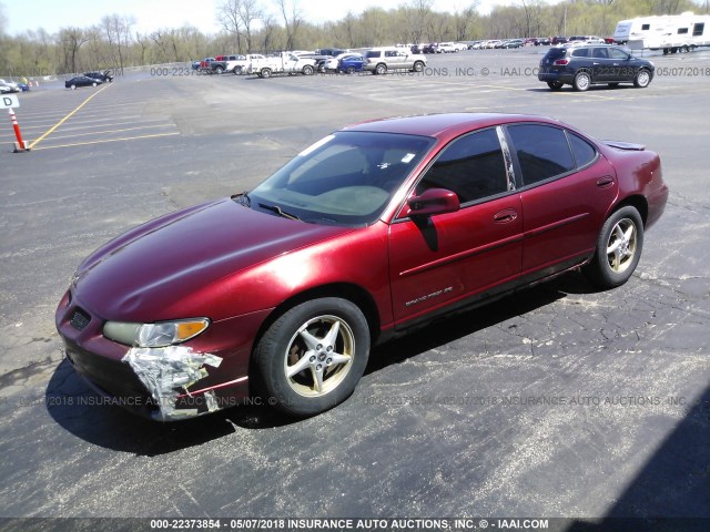 1G2WK52J62F135656 - 2002 PONTIAC GRAND PRIX SE 红色 照片 2