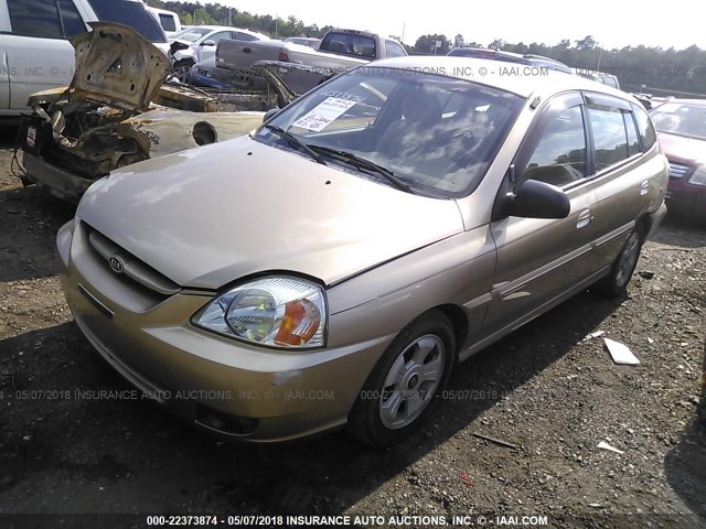 KNADC165436177604 - 2003 KIA RIO CINCO GOLD photo 2