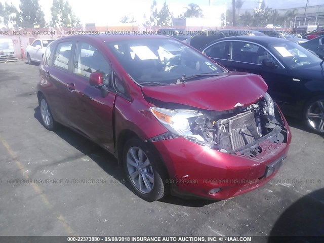 3N1CE2CPXEL395613 - 2014 NISSAN VERSA NOTE S/S PLUS/SV/SL RED photo 1