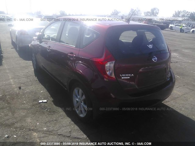 3N1CE2CPXEL395613 - 2014 NISSAN VERSA NOTE S/S PLUS/SV/SL RED photo 3