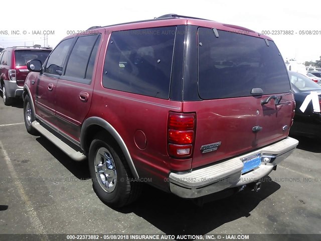 1FMPU18L0YLA63127 - 2000 FORD EXPEDITION EDDIE BAUER RED photo 3
