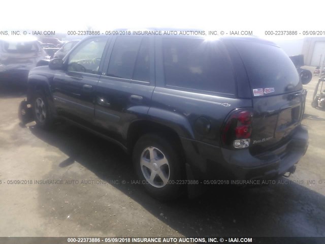 1GNDS13SX42376897 - 2004 CHEVROLET TRAILBLAZER LS/LT GRAY photo 3