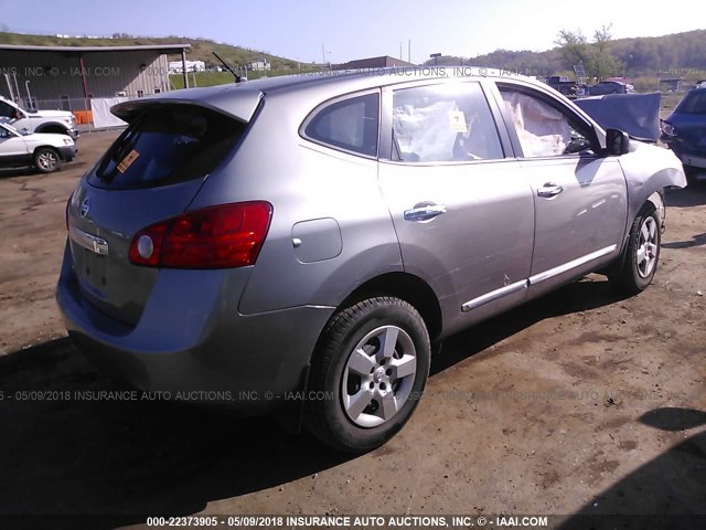 JN8AS5MT1BW560484 - 2011 NISSAN ROGUE S/SV/KROM GRAY photo 4