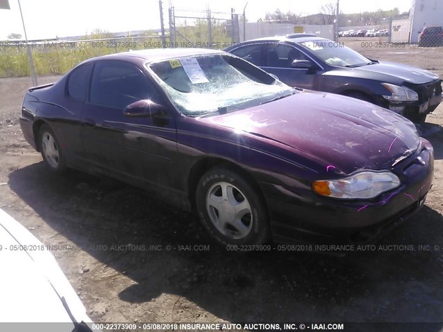2G1WX12K249238673 - 2004 CHEVROLET MONTE CARLO SS იასამნისფერი ფოტო 1
