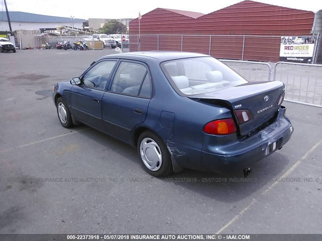 1NXBR12E0XZ273628 - 1999 TOYOTA COROLLA VE/CE/LE BLUE photo 3