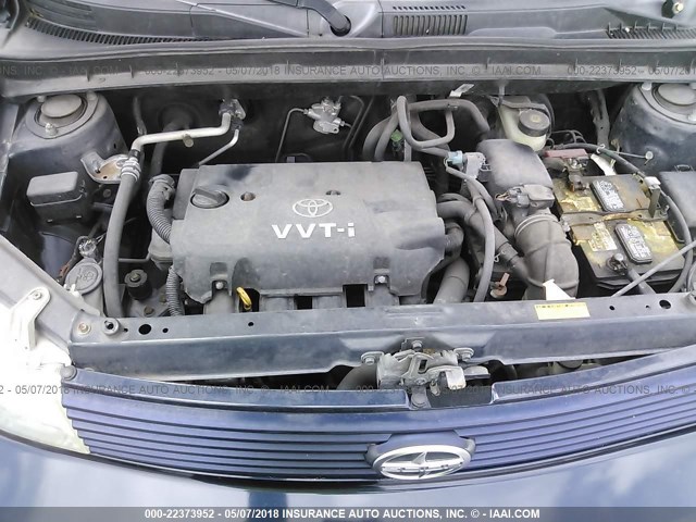 JTLKT324X50213485 - 2005 TOYOTA SCION XB Dark Blue photo 10