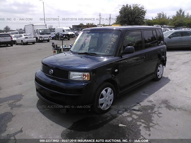 JTLKT324X50213485 - 2005 TOYOTA SCION XB Dark Blue photo 2