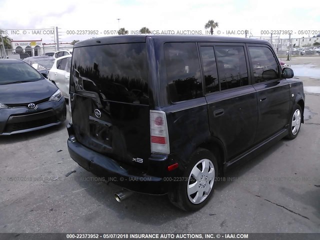 JTLKT324X50213485 - 2005 TOYOTA SCION XB Dark Blue photo 4