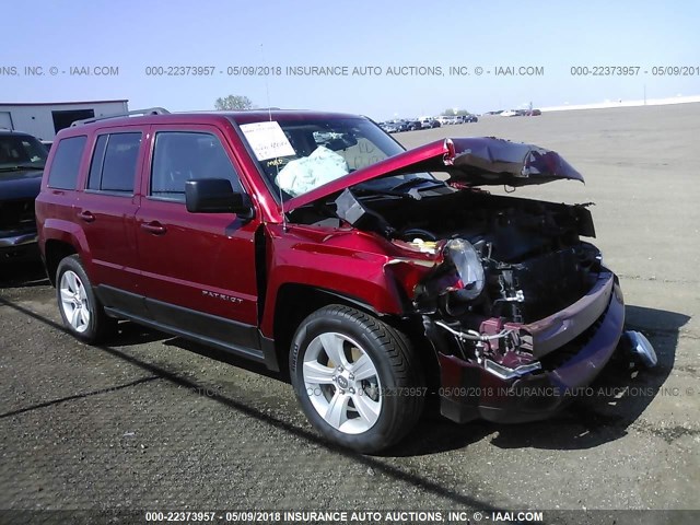 1C4NJRFB6DD108783 - 2013 JEEP PATRIOT LATITUDE RED photo 1