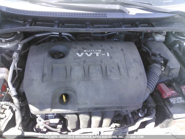 JTDBL40E89J017574 - 2009 TOYOTA COROLLA LE/XLE SILVER photo 10