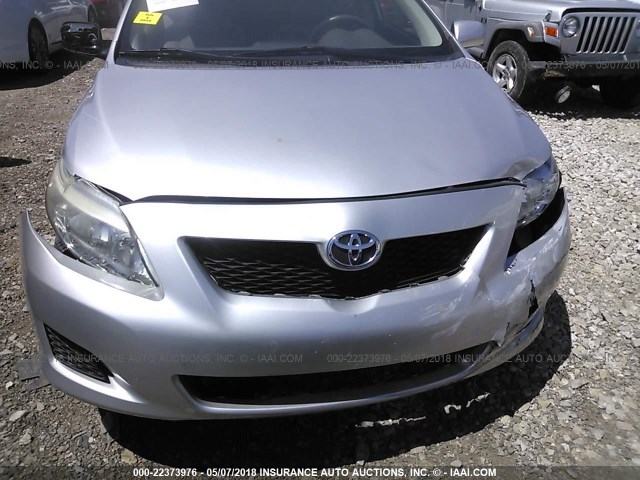 JTDBL40E89J017574 - 2009 TOYOTA COROLLA LE/XLE SILVER photo 6