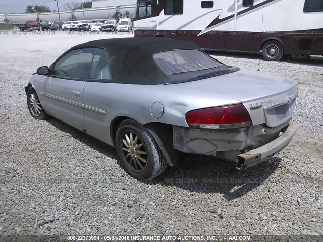 1C3EL55R52N258848 - 2002 CHRYSLER SEBRING LXI SILVER photo 3