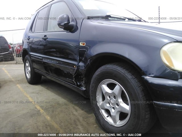 4JGAB54E6YA206295 - 2000 MERCEDES-BENZ ML 320 BLUE photo 6