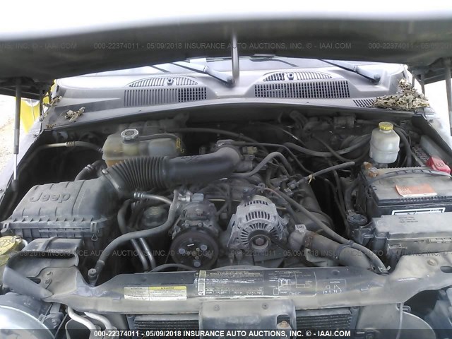 1J4GK48K85W704175 - 2005 JEEP LIBERTY SPORT 灰色 照片 10